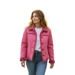 Kiko  Jacket  Women’s Size S Pink 100% Polyester Long sleeve  Brand New #442